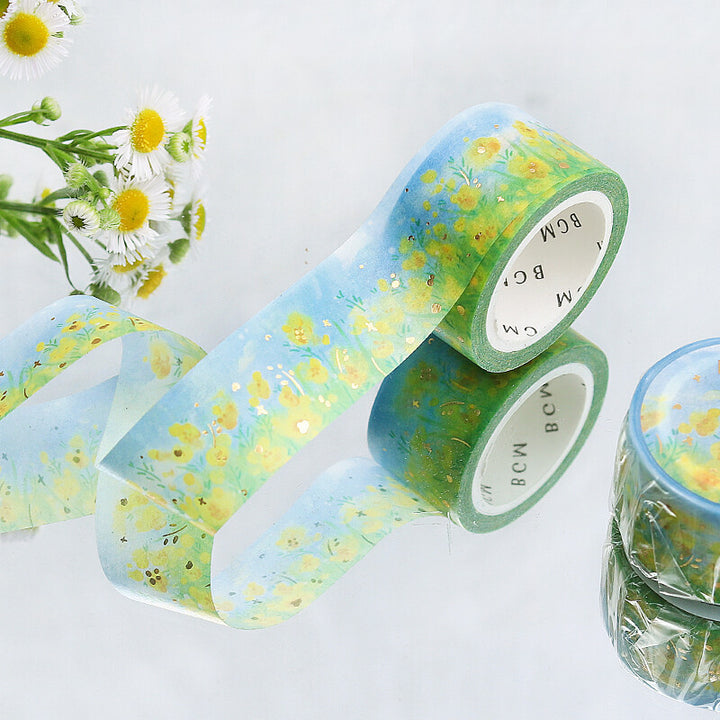 BGM Washi Tape - Yellow Flower Field