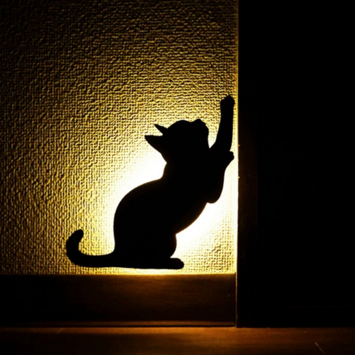 Cat Wall Light - Stretching Cat