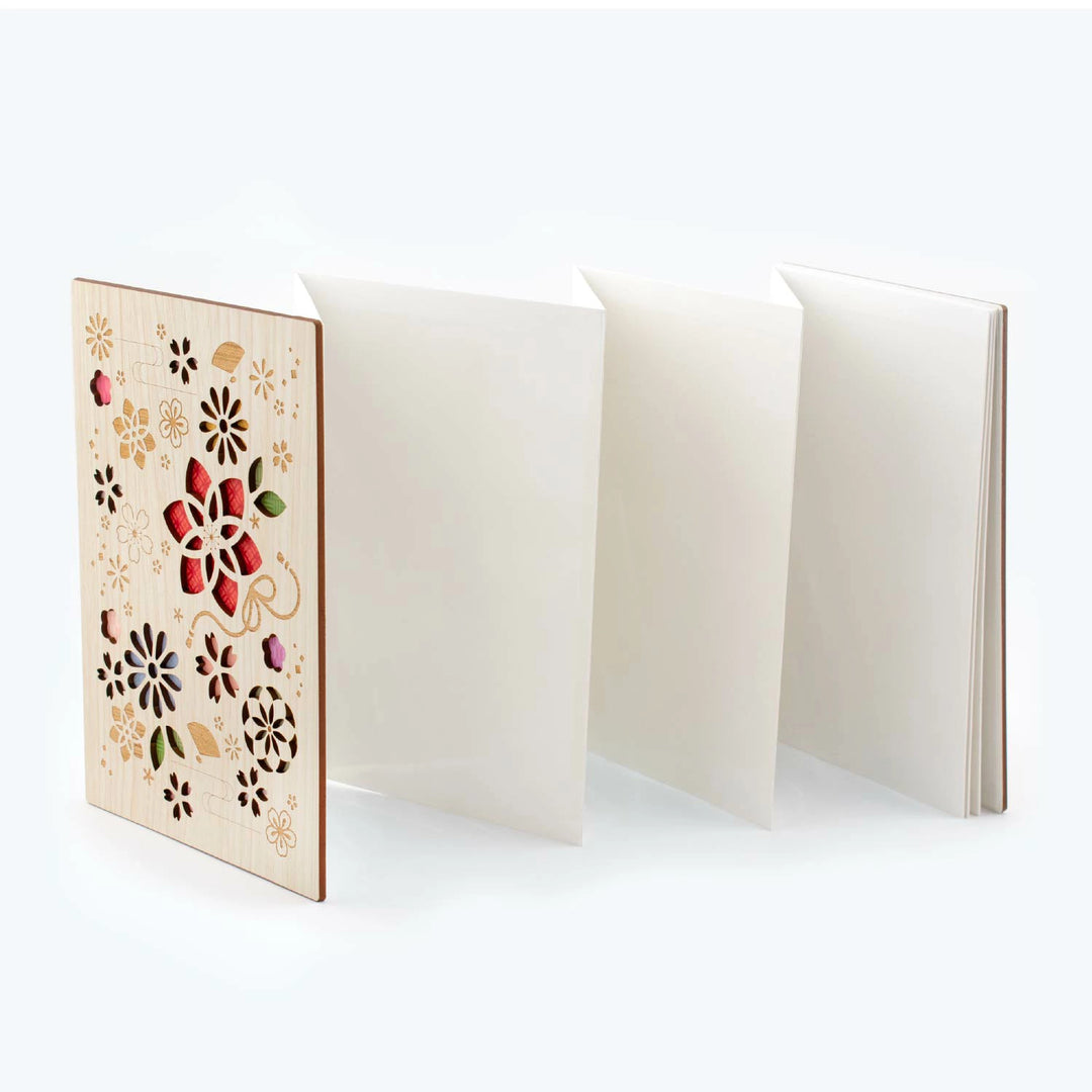 Cru-Cial Japanese Goshuin Stampbook - Floral Pattern