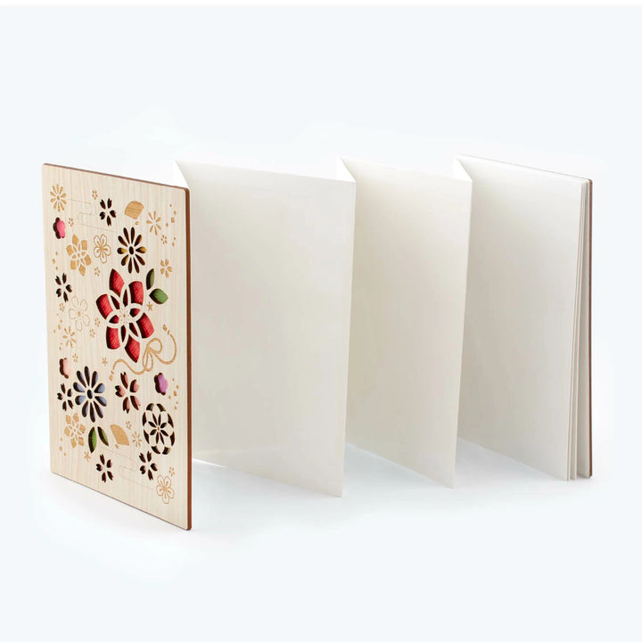 Cru-Cial Japanese Goshuin Stampbook - Floral Pattern
