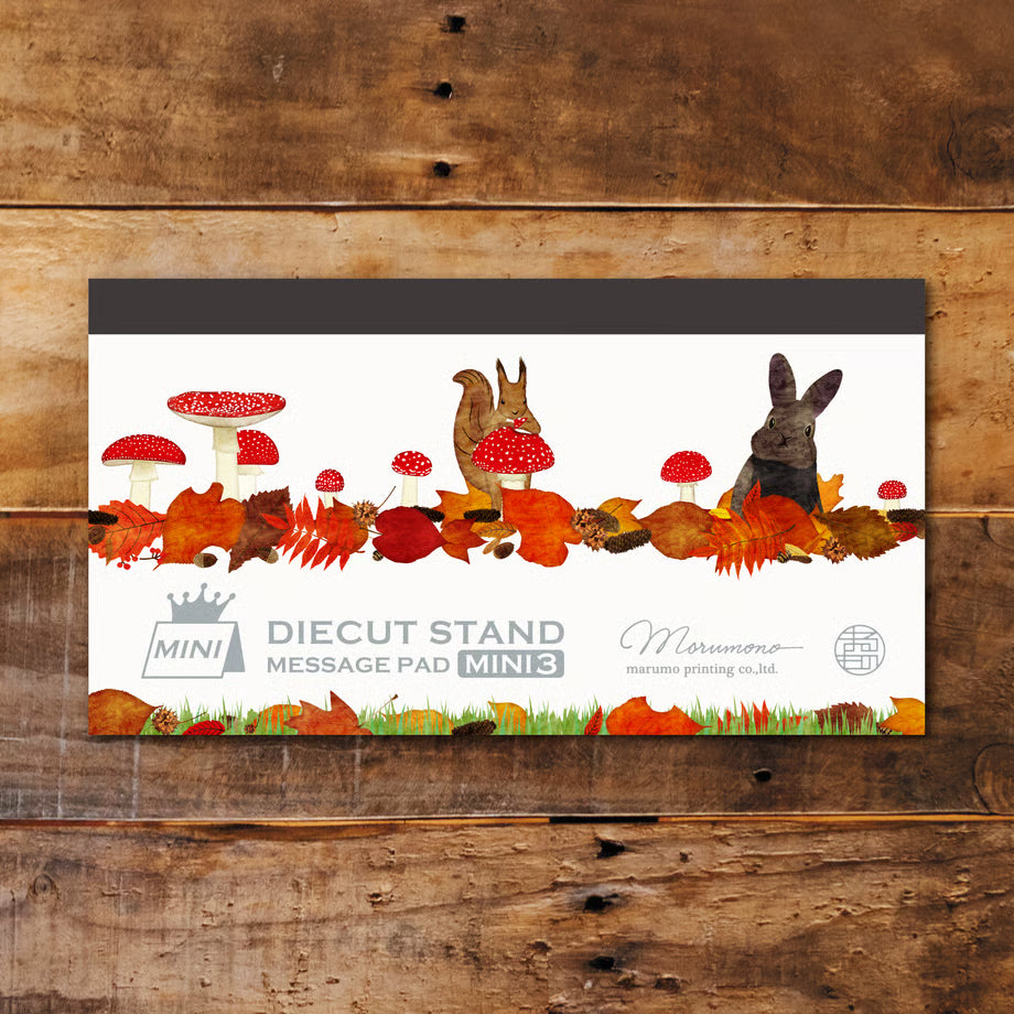 Marumo Die-Cut Memo Pad - Mini 3 Series - Life in the Forest