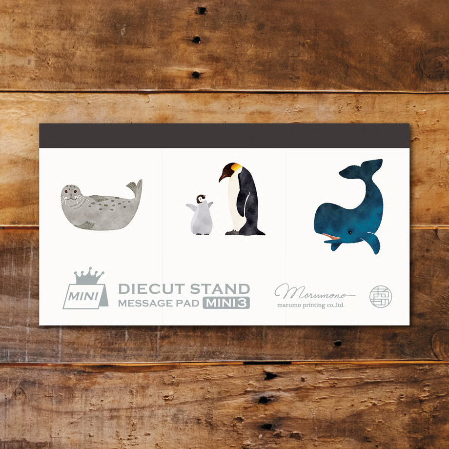 Marumo Die-Cut Memo Pad - Mini 3 Series - Marine Animals