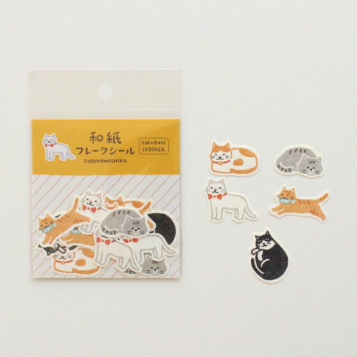Furukawa Paper Works - Flake Stickers - Cats