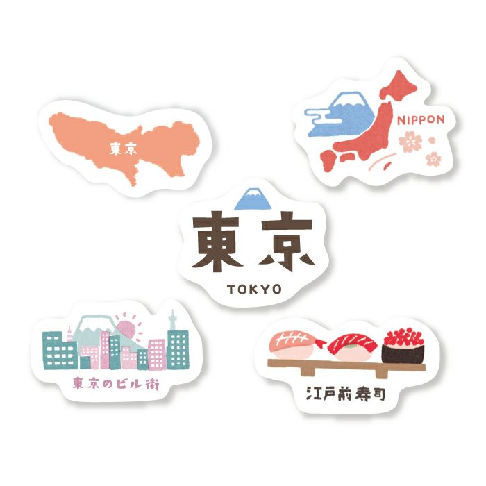 Furukawa Paper Works - Flake Stickers - Japan Trip Series - Tokyo