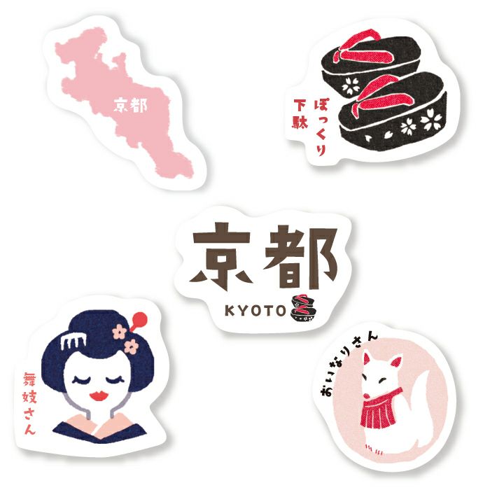 Furukawa Paper Works - Flake Stickers - Japan Trip Series - Kyoto