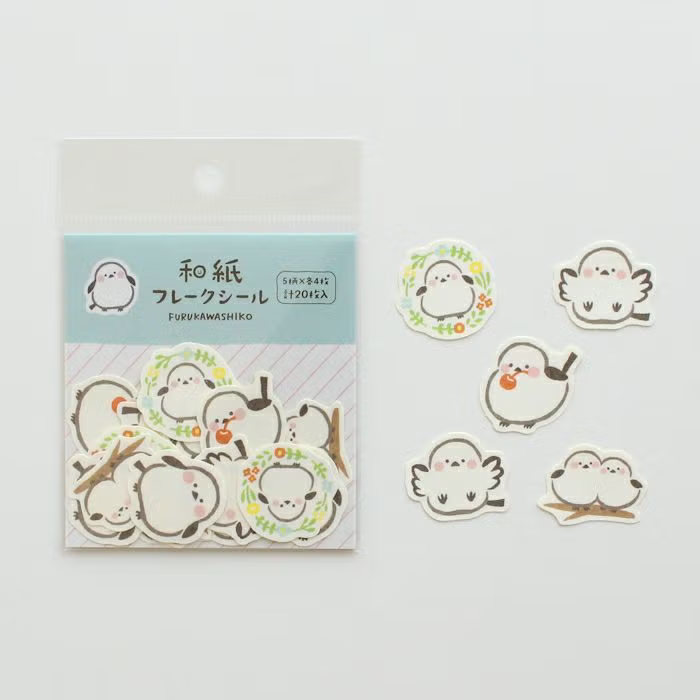 Furukawa Paper Works - Flake Stickers - Shimaenaga (NEW)