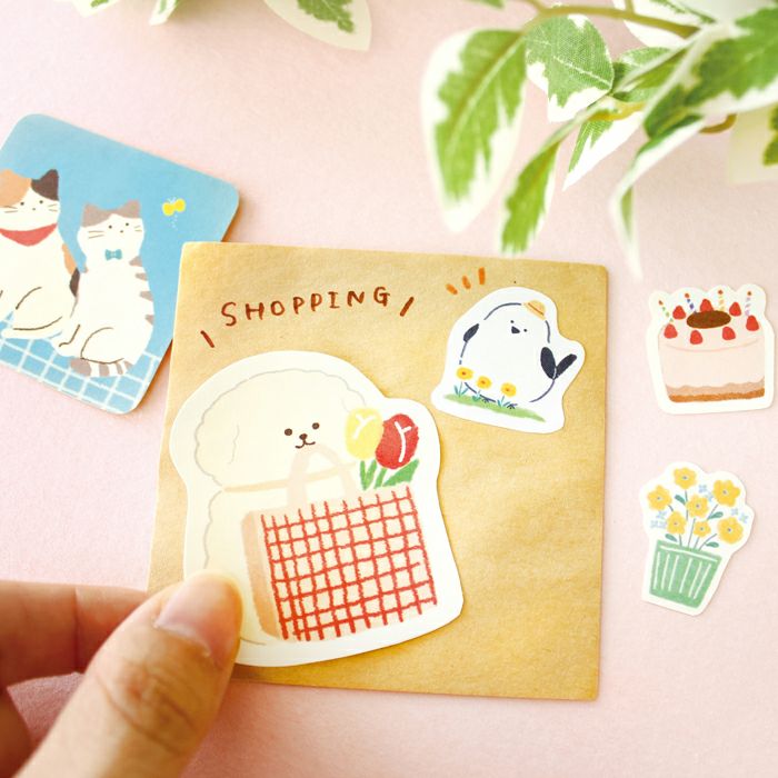 Furukawa Paper Works - Flake Stickers - Playful Cats