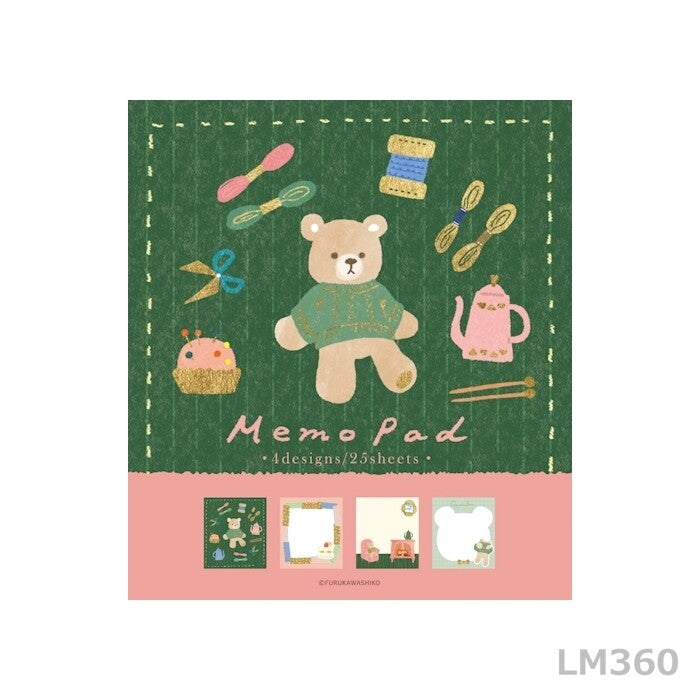 Furukawa Paper - Winter Limited Edition Memo Pad - Bear