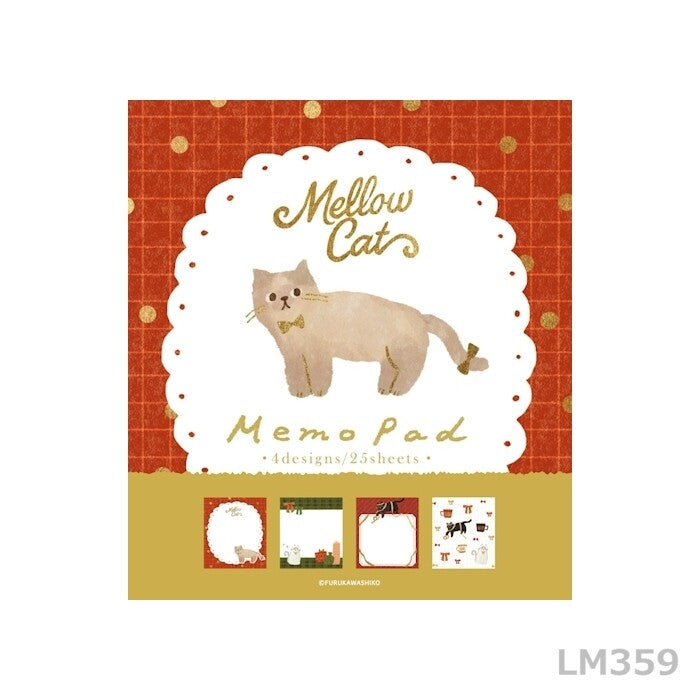 Furukawa Paper - Winter Limited Edition Memo Pad - Mellow Cat