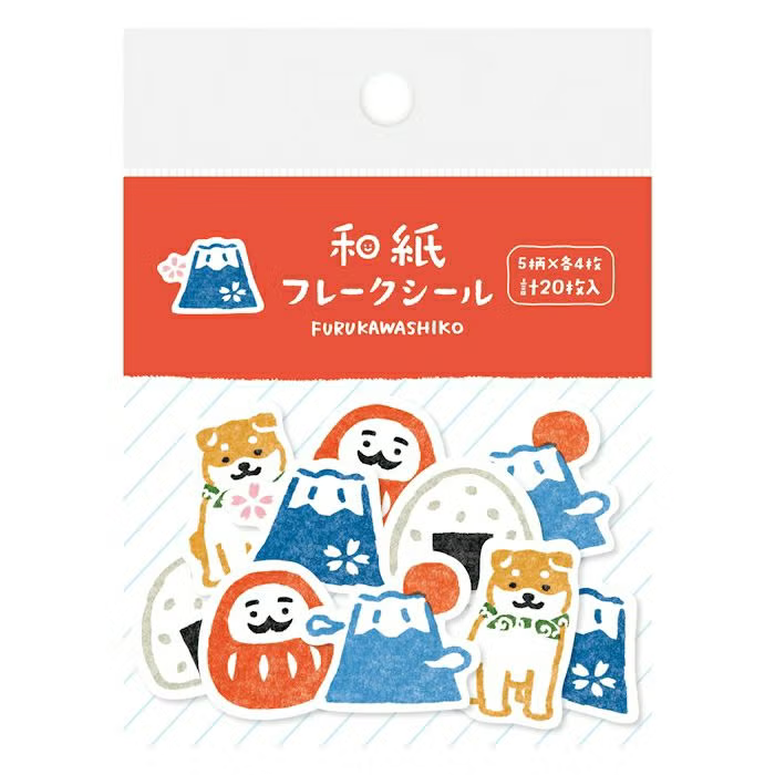 Furukawa Paper Works - Flake Stickers - Japan Motifs