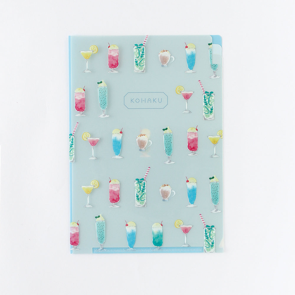 GreenFlash Kohaku A5 3-Pocket File Folder - Soda Drinks