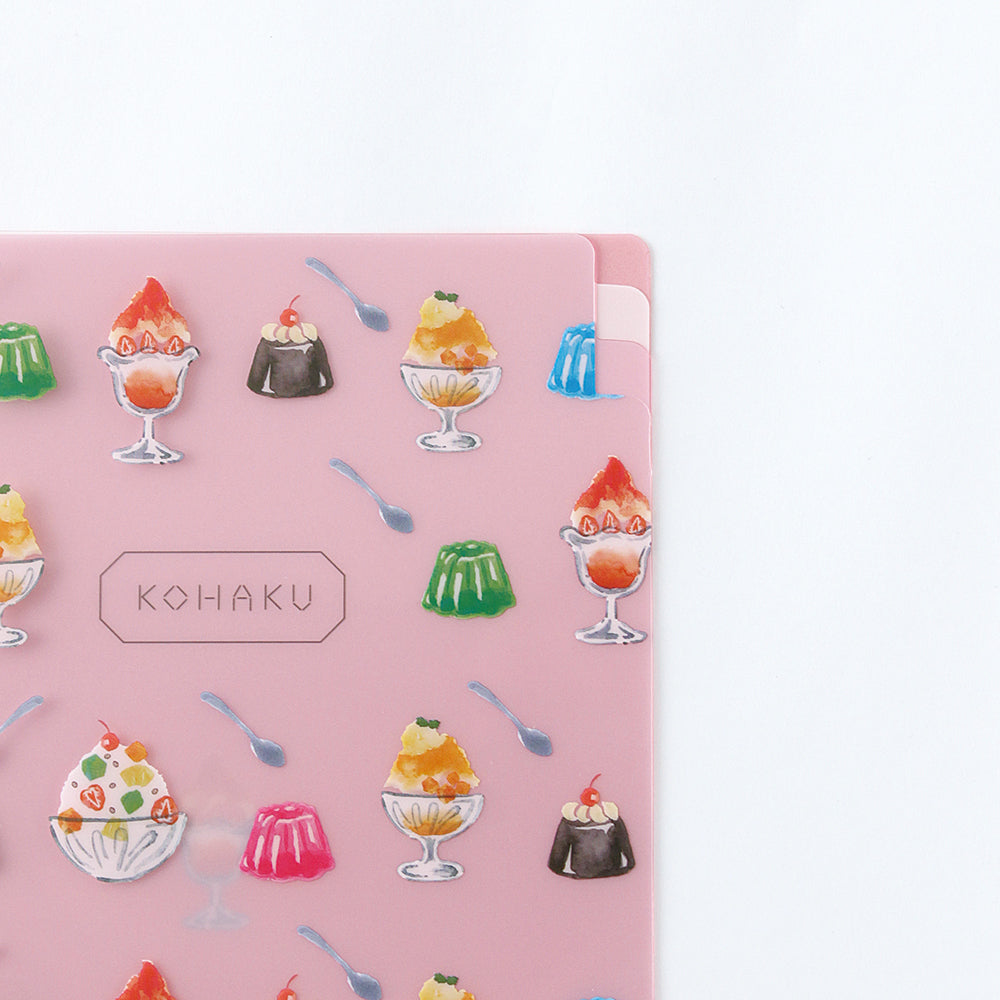 GreenFlash Kohaku A5 3-Pocket File Folder - Sweets