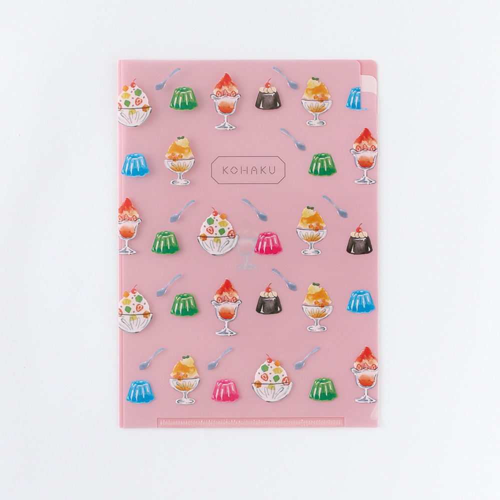 GreenFlash Kohaku A5 3-Pocket File Folder - Sweets