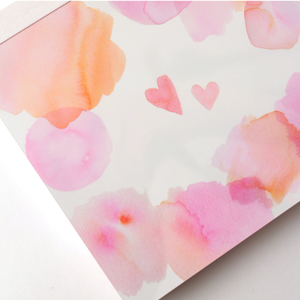 GreenFlash Memo Pad - Pink Hearts