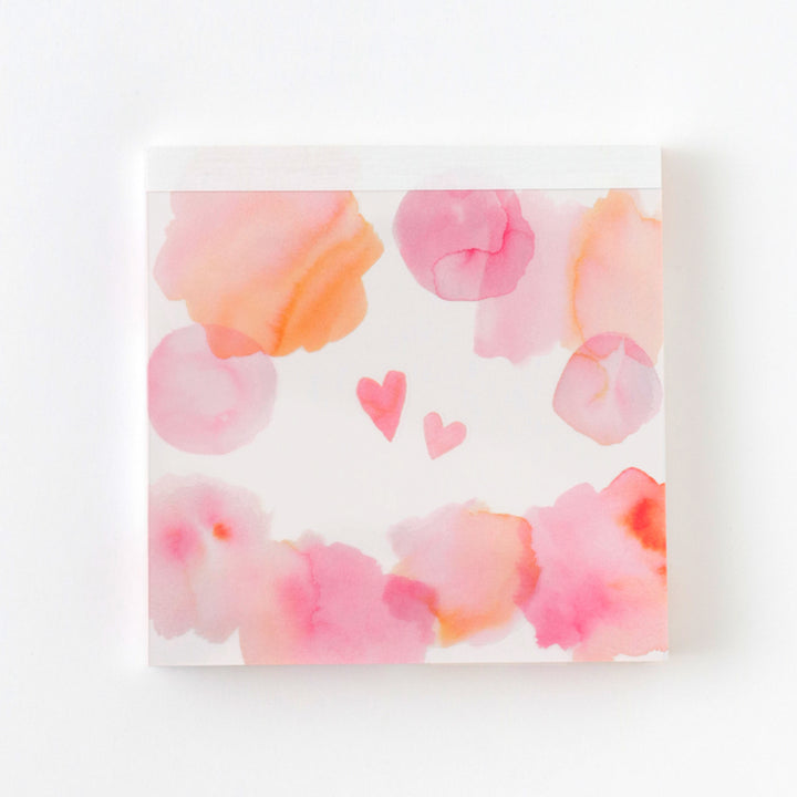 GreenFlash Memo Pad - Pink Hearts