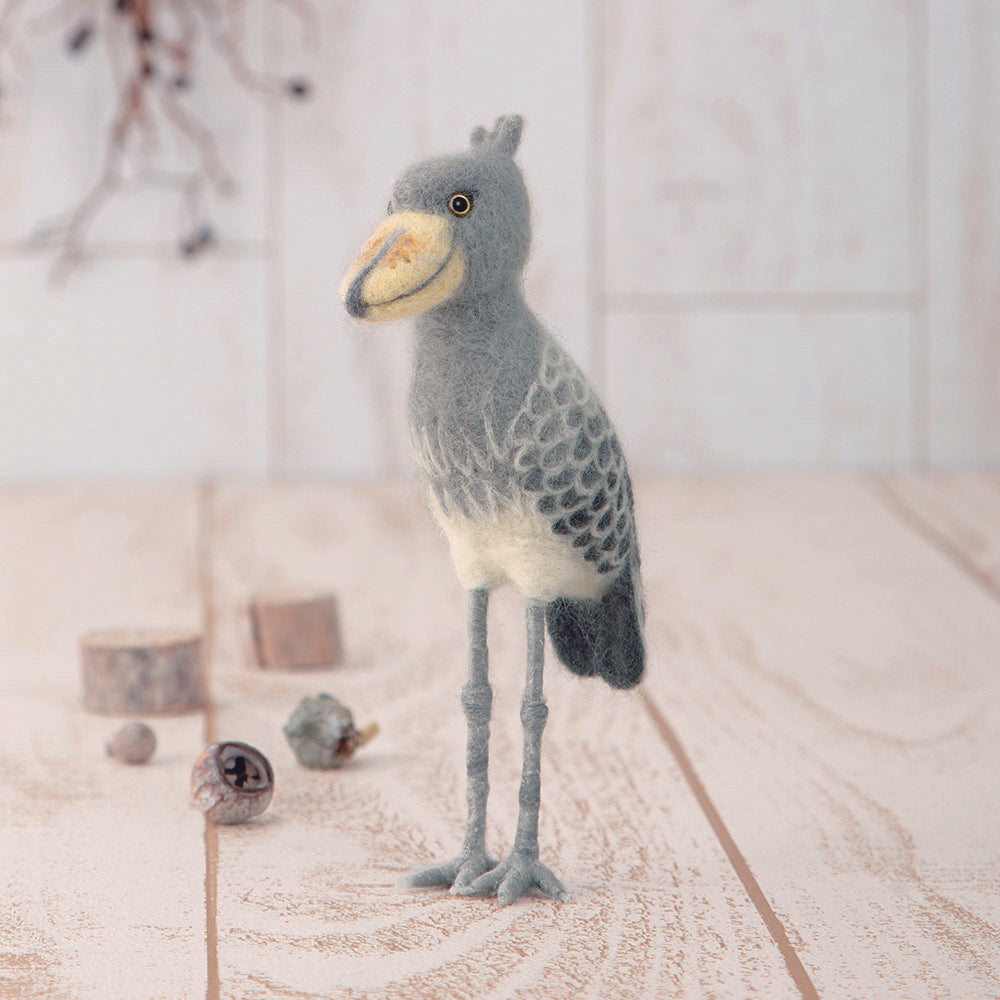 Hamanaka Needle Felting Kit - Shoebill (English translation included)