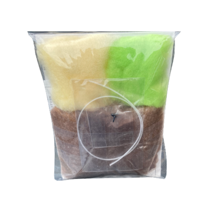 Hamanaka Needle Felting Kit - Kiwi Bird & Fruit (English translation included)