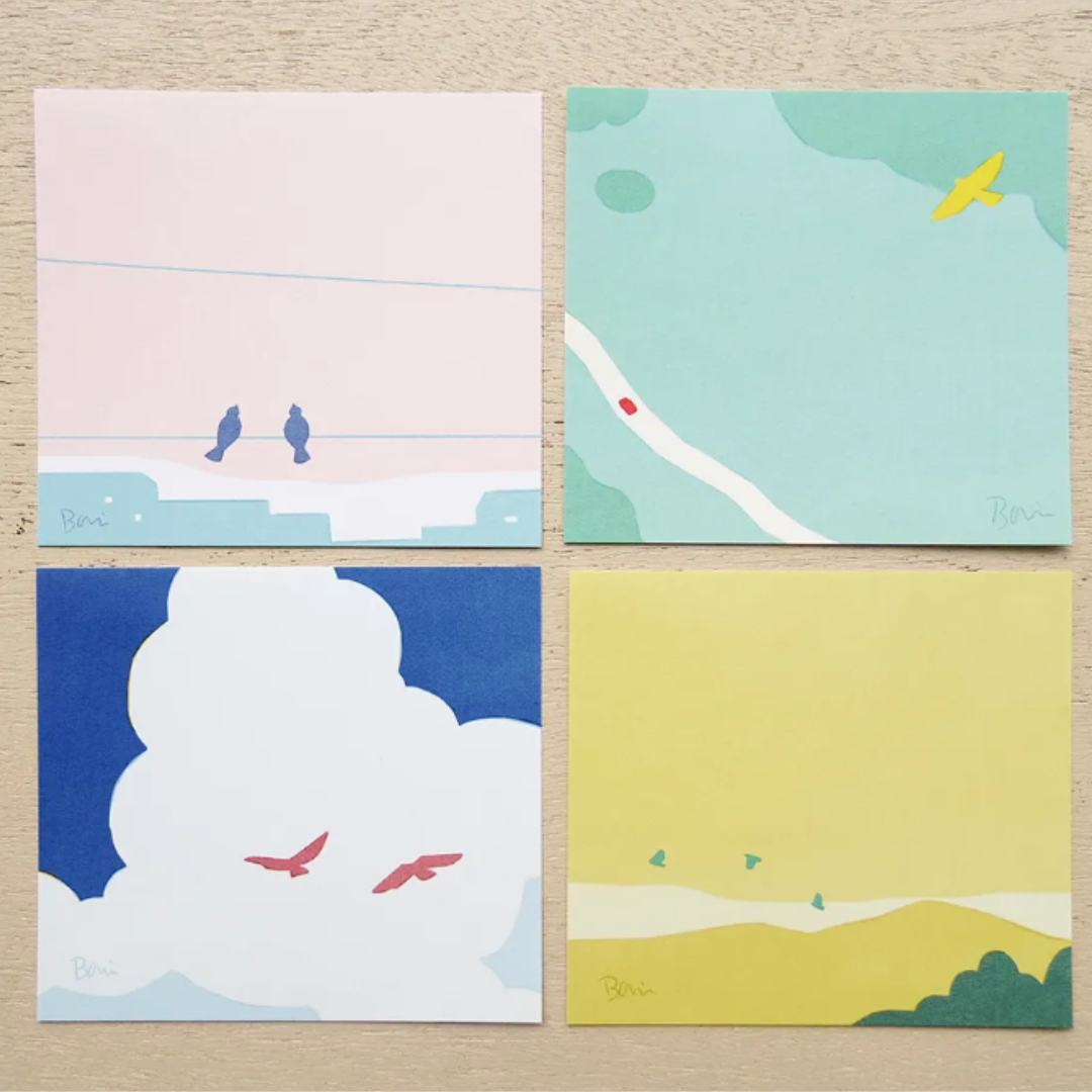 Hyogensha Memo Pad - Birds