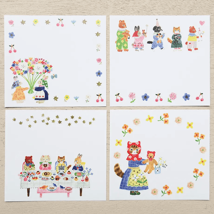 Hyogensha Memo Pad - Little Fluffy Friends