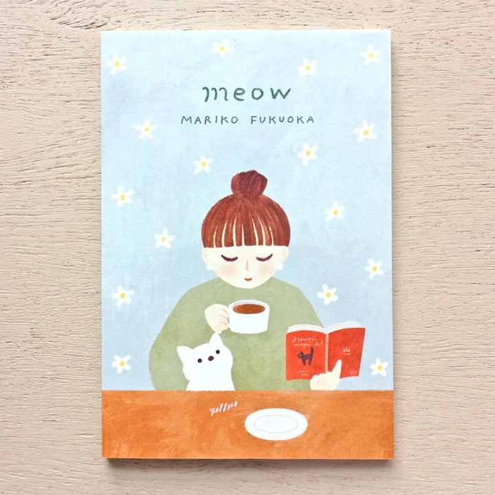 Hyogensha Postcard Pad - Meow by Mariko Fukuoka