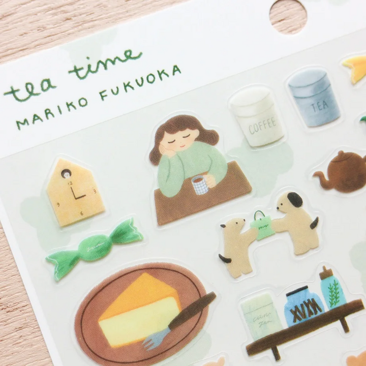 Hyogensha Sticker Set - Tea Time by Mariko Fukuoka