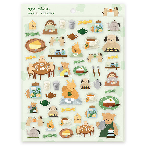 Hyogensha Sticker Set - Tea Time by Mariko Fukuoka