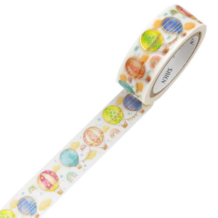Kamiiso SAIEN Washi Tape - Hot Air Balloons