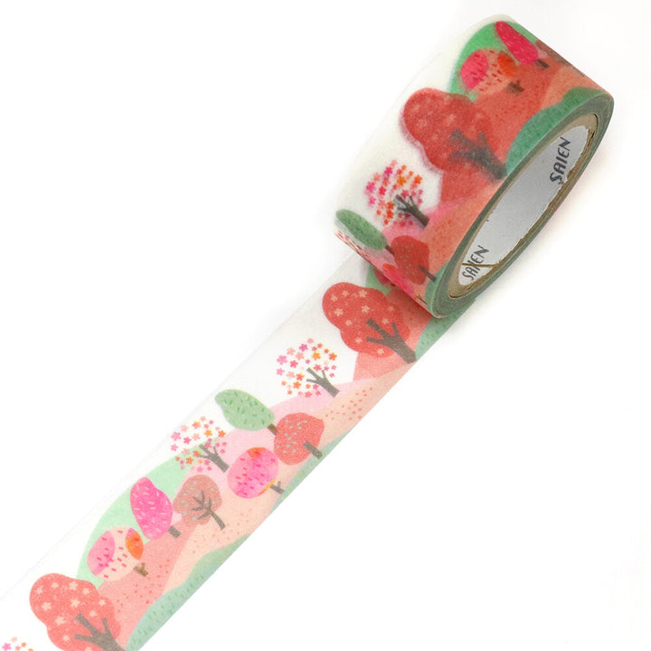 Kamiiso SAIEN Washi Tape - Spring Mountain