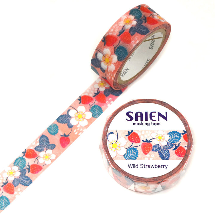 Kamiiso SAIEN Washi Tape - Strawberries