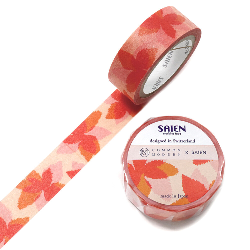 Kamiiso SAIEN x Common Modern Washi Tape - Forest Maple Leaves