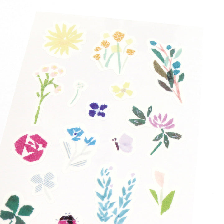 Kamiiso Sticker Sheet - Designed by Miki Tamura - Wildflowers