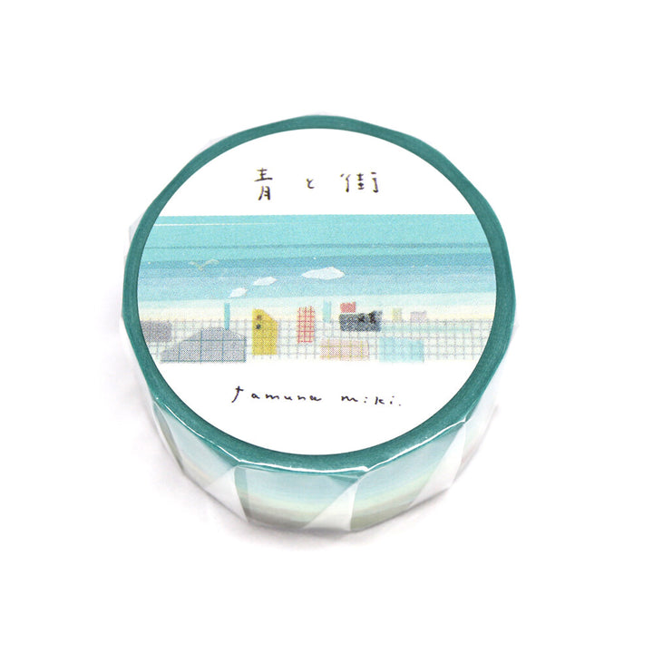 Kamiiso x Miki Tamura Washi Tape - Blue Town