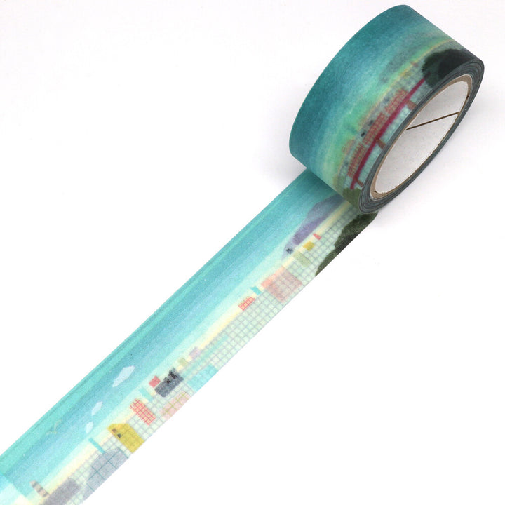 Kamiiso x Miki Tamura Washi Tape - Blue Town