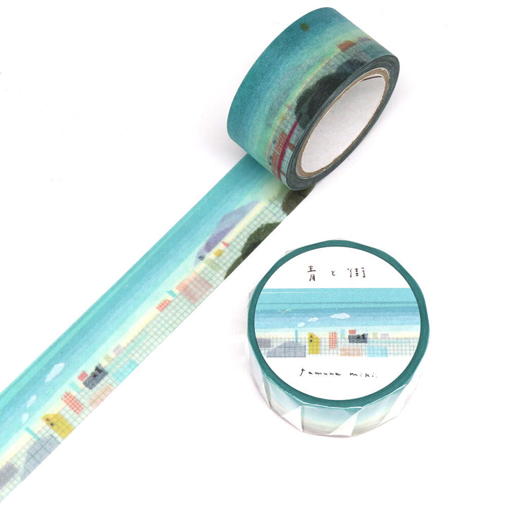 Kamiiso x Miki Tamura Washi Tape - Blue Town