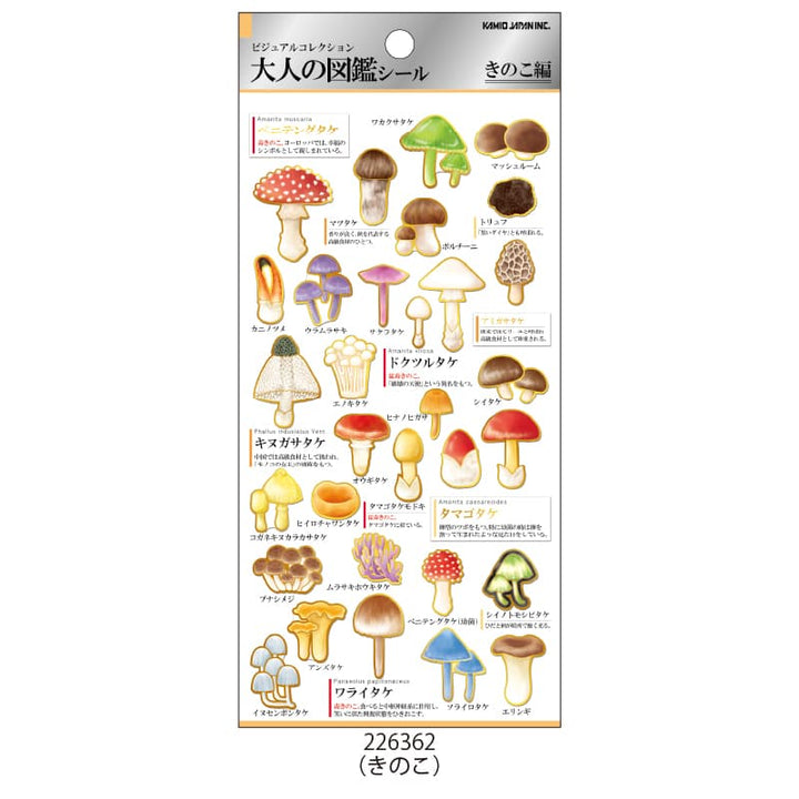 Kamio Japan Sticker Pack - Mushrooms