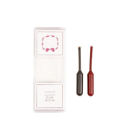 Kutsuwa Hancoco Slide Layer Stamp - Cat Ribbon