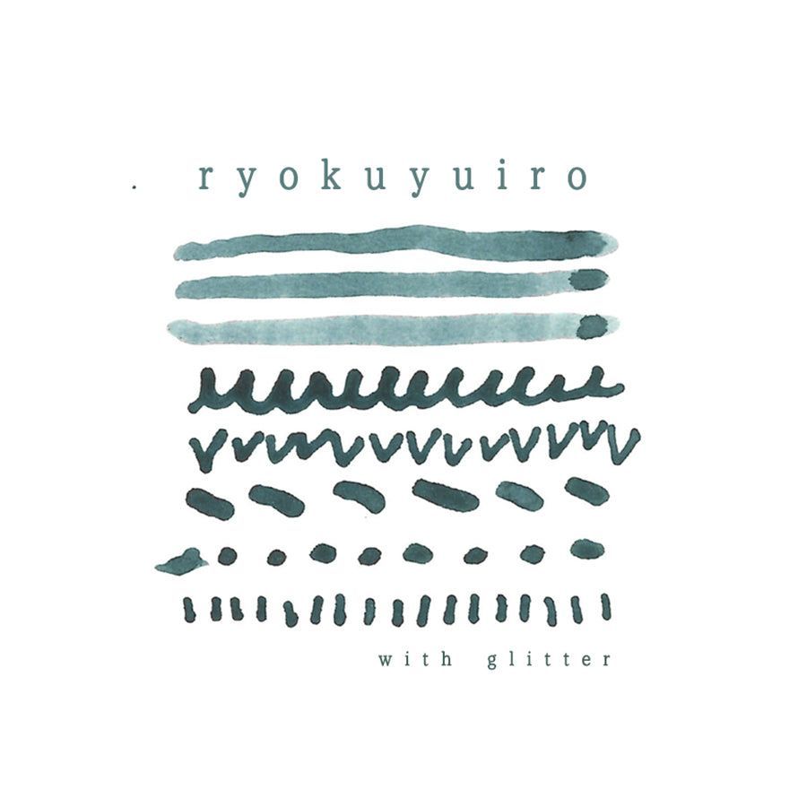 Kyo-no-oto Ryokuyu-iro (緑釉色) No.12 Fountain Pen Glitter Ink – 40ml