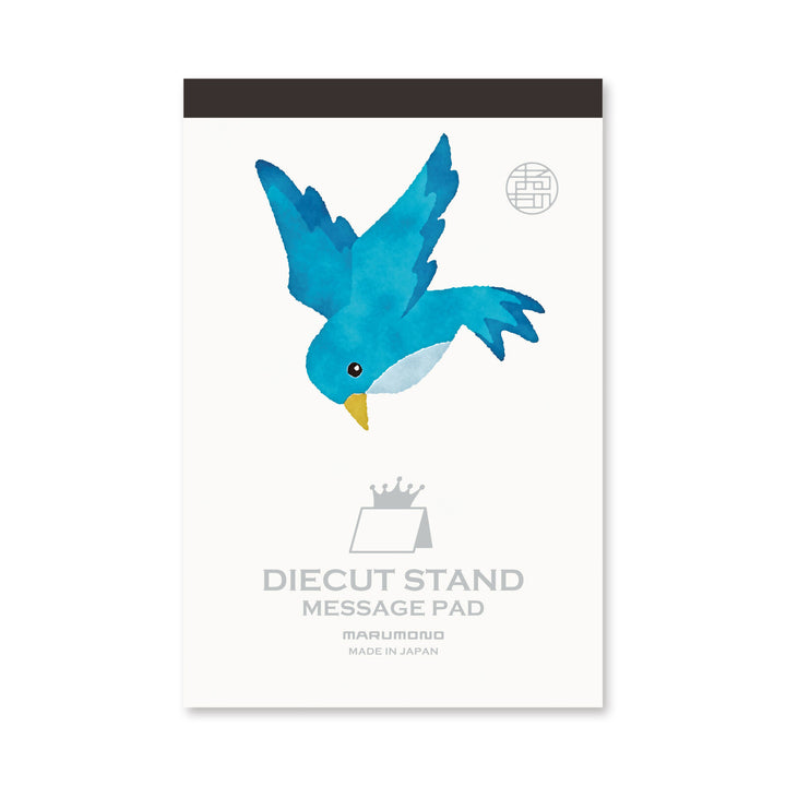 Marumo Die-Cut Memo Pad - Blue Bird