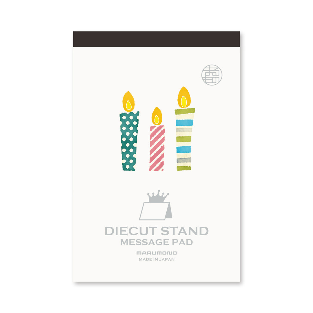 Marumo Die-Cut Memo Pad - Candles