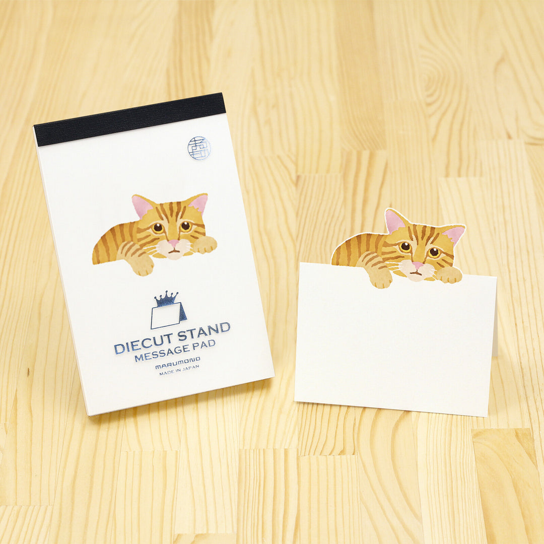 Marumo Die-Cut Memo Pad - Chatora Cat