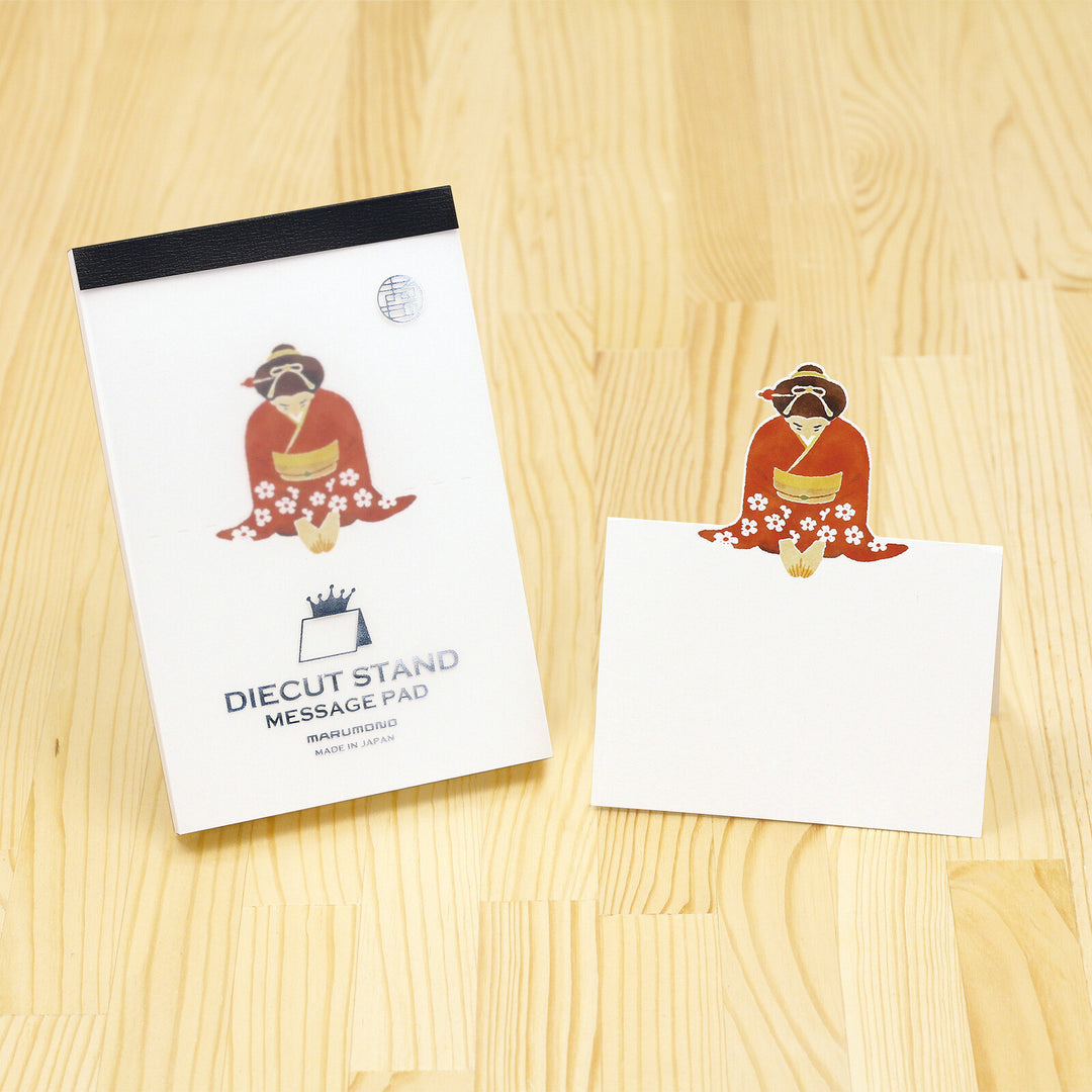 Marumo Die-Cut Memo Pad - Geisha