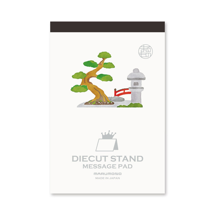 Marumo Die-Cut Memo Pad - Japanese Garden