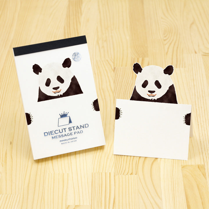 Marumo Die-Cut Memo Pad - Panda