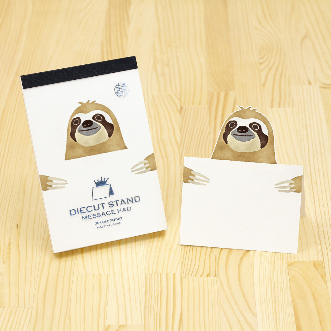 Marumo Die-Cut Memo Pad - Sloth