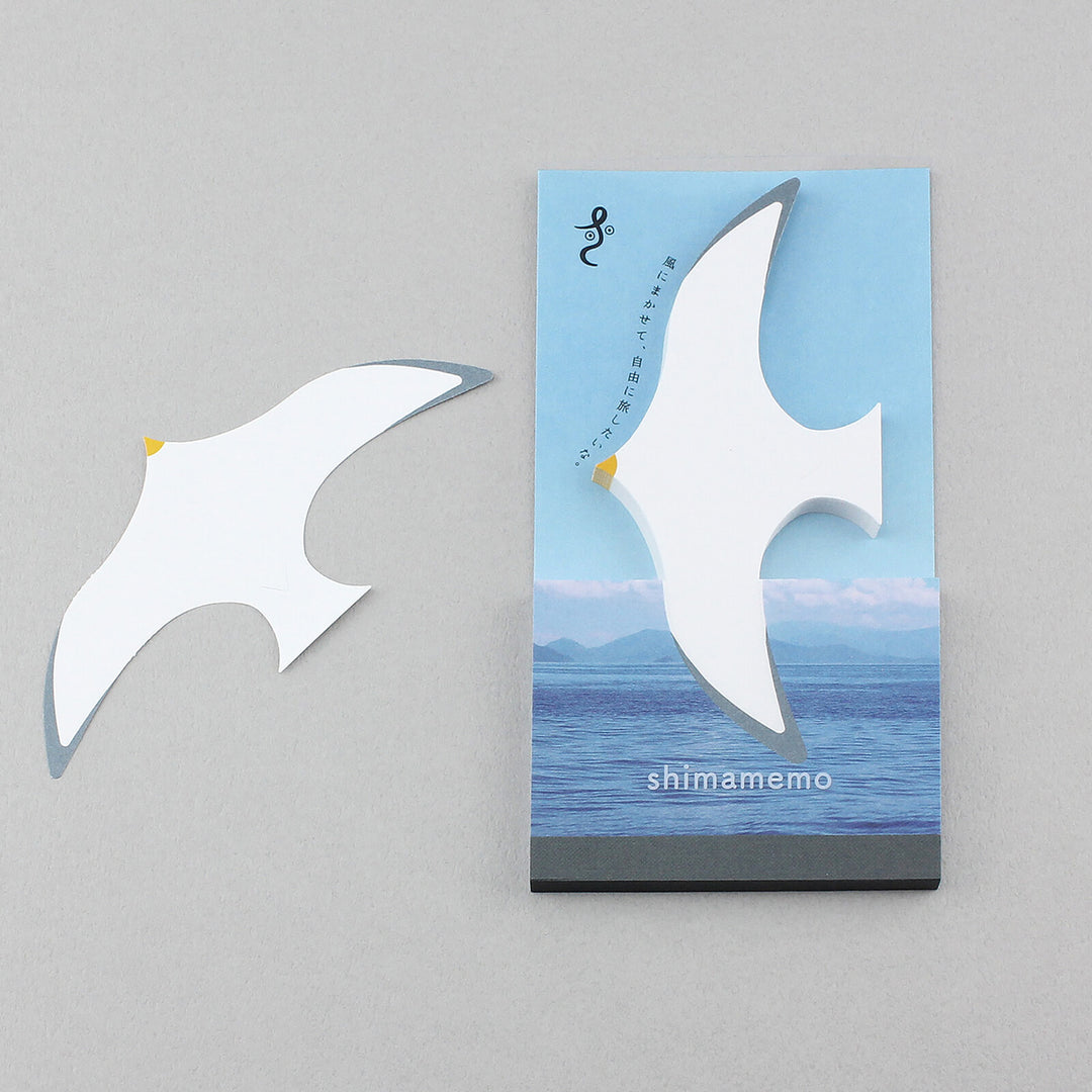 Marumo Shimamemo Memo Pad - Seagull