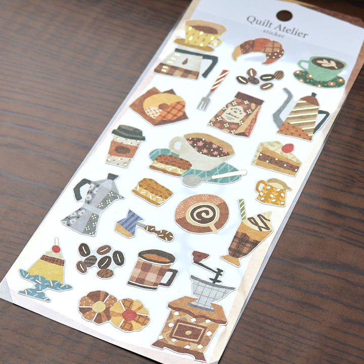 Mind Wave Sticker Pack - Quilt Atelier Series - Coffee