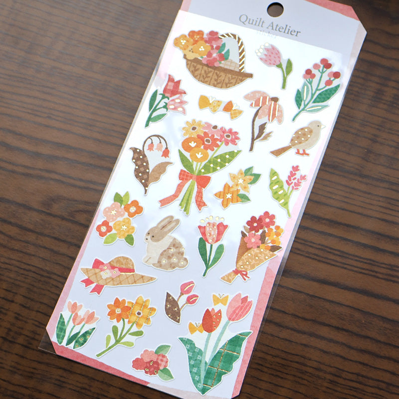 Mind Wave Sticker Pack - Quilt Atelier Series - Flower Garden
