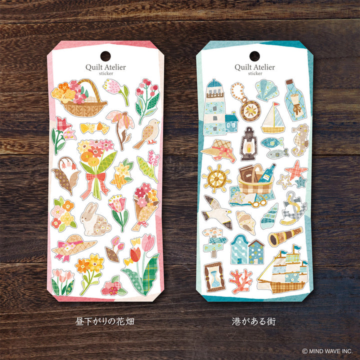 Mind Wave Sticker Pack - Quilt Atelier Series - Flower Garden
