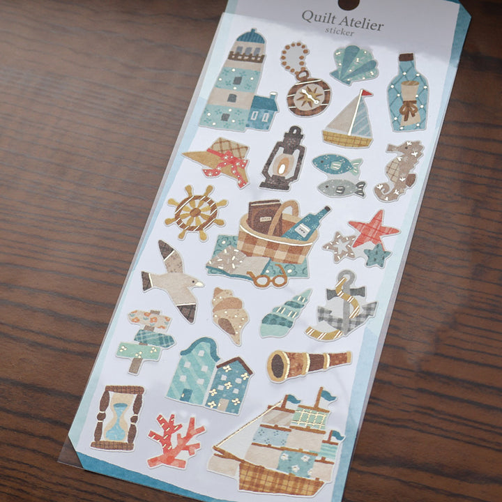 Mind Wave Sticker Pack - Quilt Atelier Series - Seaside Town