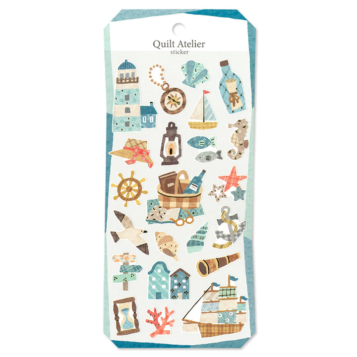 Mind Wave Sticker Pack - Quilt Atelier Series - Seaside Town